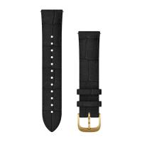 Garmin Ремешок сменный Quick Release 20 мм (итальянская кожа) черный с золотым покрытием 24K PVD 010-12924-22 от прозводителя Garmin