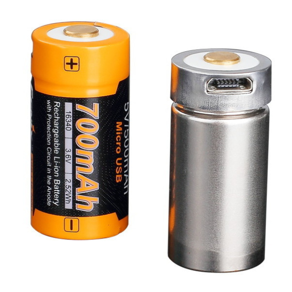 Аккумулятор 16340 Fenix 700 UP mAh Li-ion разъемом для USB, ARB-L16-700UP ARB-L16-700UP от прозводителя Fenix