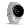 Garmin Venu 2s - 40 мм Премиум-функции | Silver Stainless Steel Bezel with Mist Grey Case and Silicone Band
