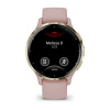 Garmin Venu 3s - 41 мм | Soft gold stainless steel bezel with dust rose case and silicone band