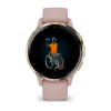 Garmin Venu 3s - 41 мм | Soft gold stainless steel bezel with dust rose case and silicone band