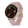 Garmin Venu 3s - 41 мм | Soft gold stainless steel bezel with dust rose case and silicone band