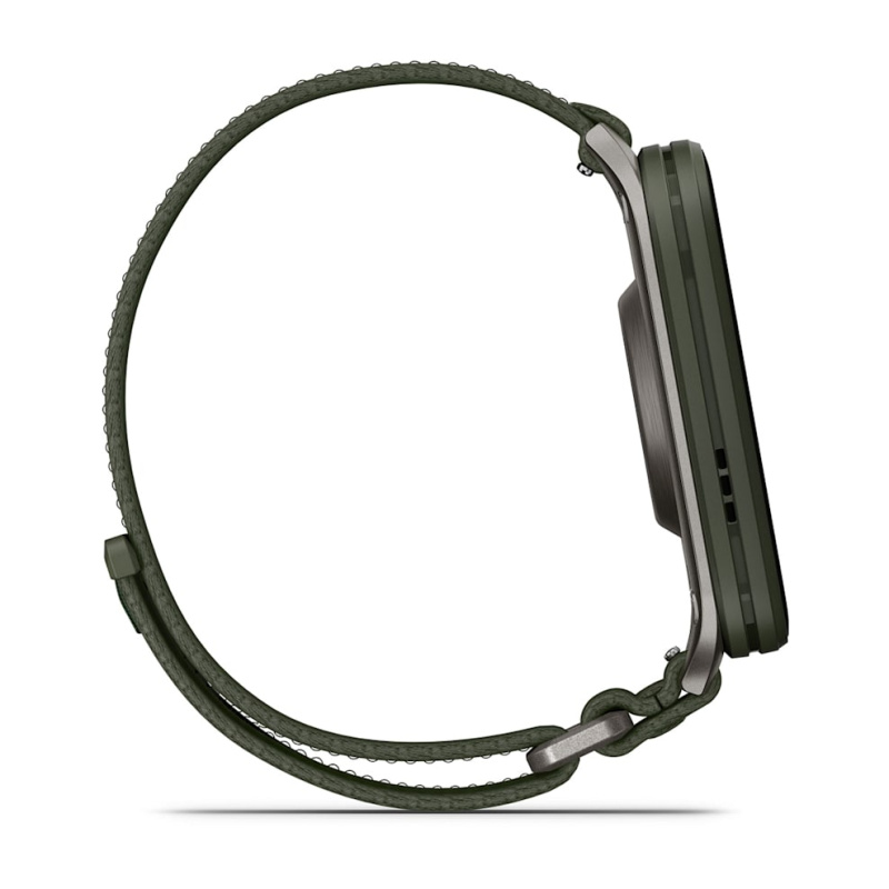 Garmin Venu X1 - | Moss with Titanium Caseback and Moss ComfortFit Nylon Band