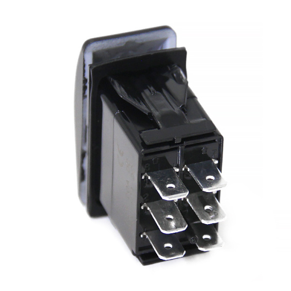 Переключатель (on)-off-(on), DPDT, 6P без подсветки NEKEKE A12106GB от прозводителя NEKEKE