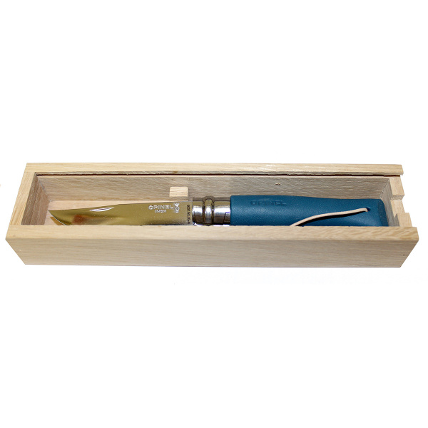 Нож Opinel №8, нержавеющая сталь, синий, лимитированная, 001977 001977 от прозводителя Opinel