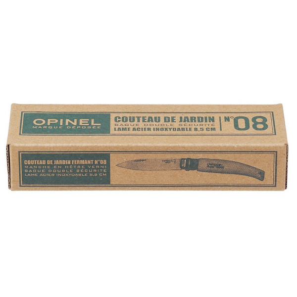 Нож Opinel №8 садовый, нержавеющая сталь, коробка, 133080 133080 от прозводителя Opinel