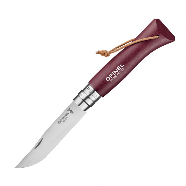 Нож Opinel №8 Trekking, нержавеющая сталь, бордовый, 002213 002213 от прозводителя Opinel