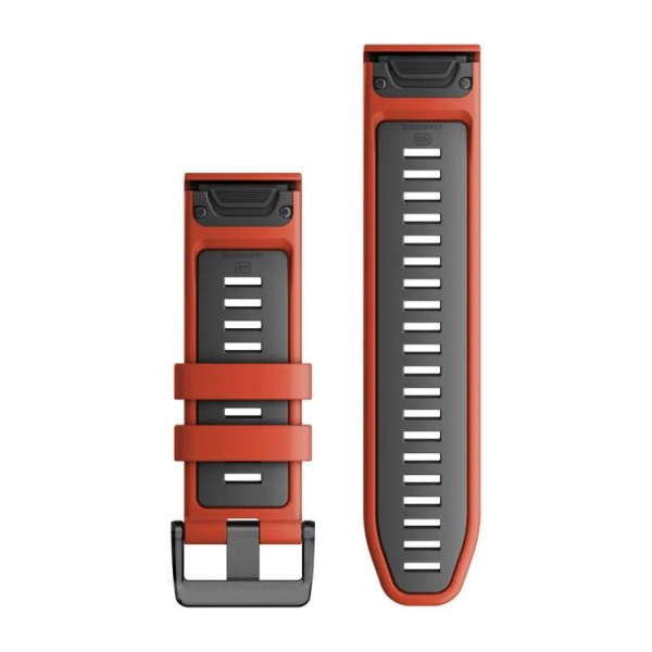 GARMIN 26MM QUICKFIT  Flame Red/Graphite SILICONE BAND  010-13281-04 010-13281-04 от прозводителя Garmin