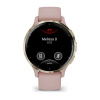 Garmin Venu 3s - 41 мм | Soft gold stainless steel bezel with dust rose case and silicone band
