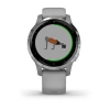 Garmin Vivoactive 4s - 40 мм | Powder Grey with Silver Hardware