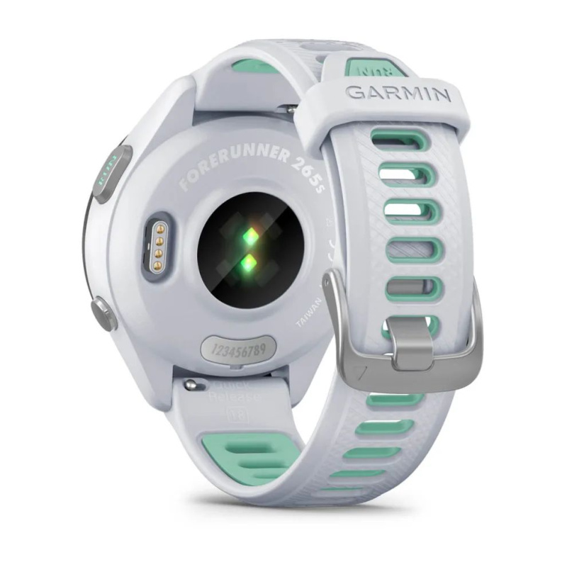 Garmin Forerunner 265s - 42 мм | Black Bezel with Whitestone Case and Whitestone/Neo Tropic Silicone Band